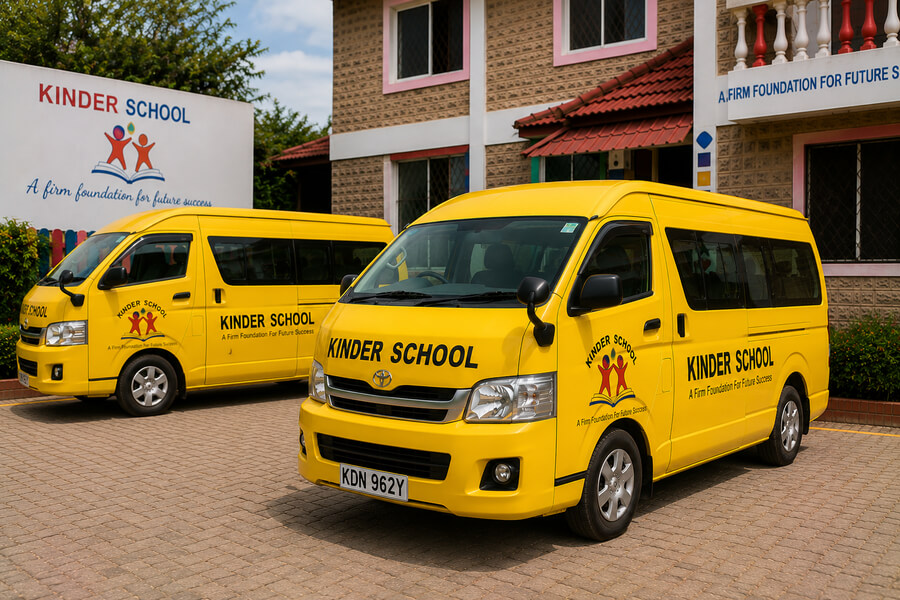 Kinder School transport van in Bamburi Utange Mombasa